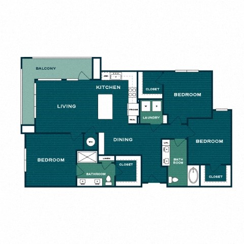 floor plan of the apartments for sale